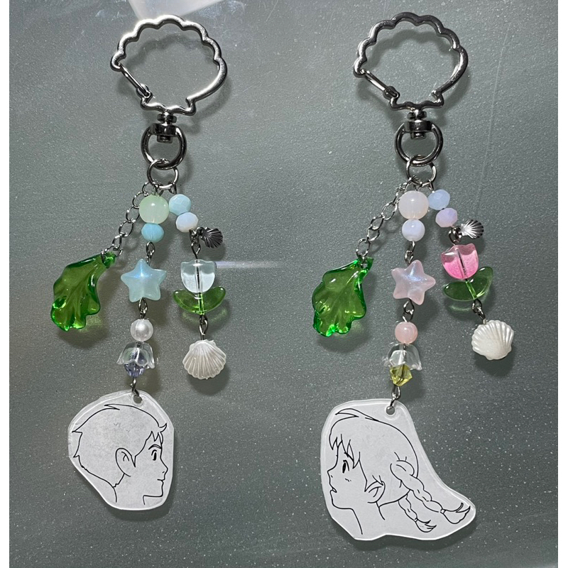 from up on poppy hill couple keychain | charm | keyring | shun | umi