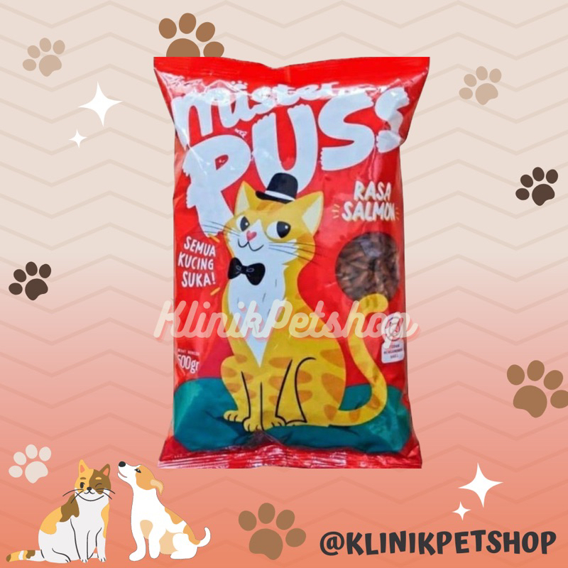 MISTER PUSS SALMON N TUNA  MAKANAN KUCING 500gr