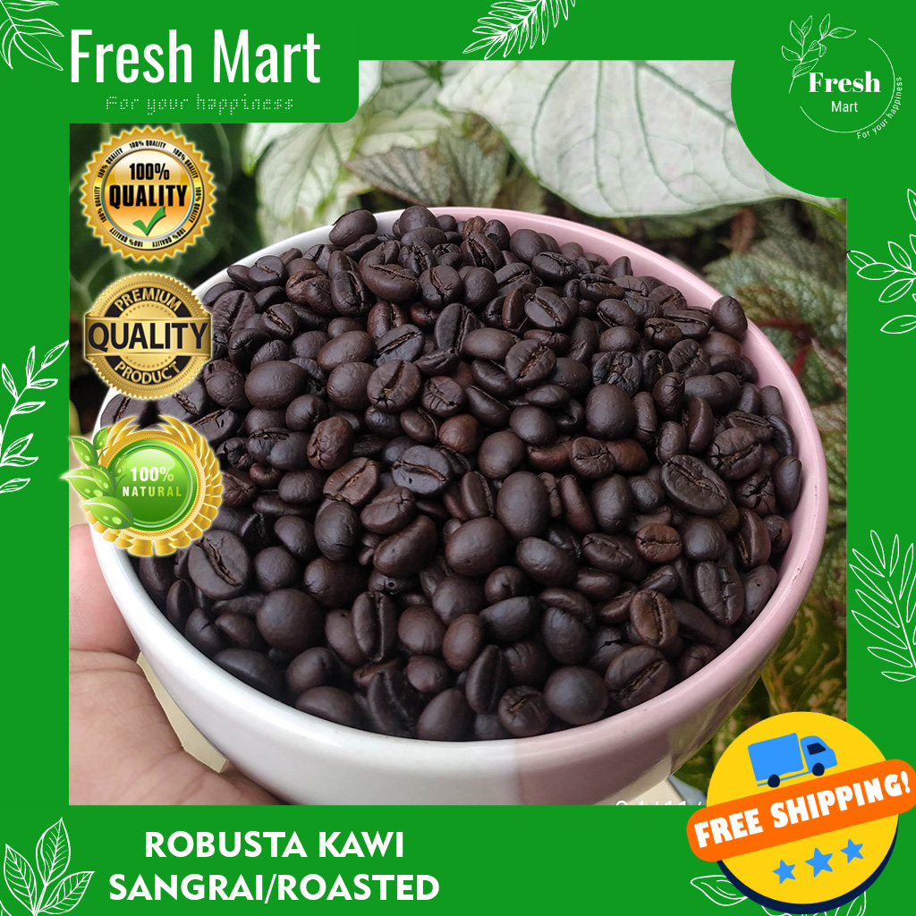 

1 Kg Roasted Bean Kopi Robusta Gunung Kawi Petik Merah / Kopi Sangrai