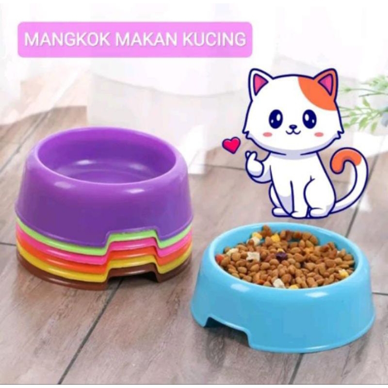 [UC] MANGKOK MAKAN KUCING (SINGLE) WADAH MAKAN KUCING ANTI SEMUT