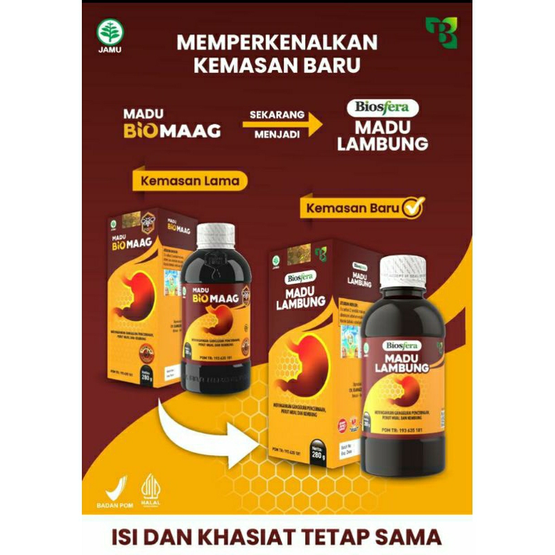 

Madu Lambung Biosfera Untuk Asam Lambung Asli Original Ampuh
