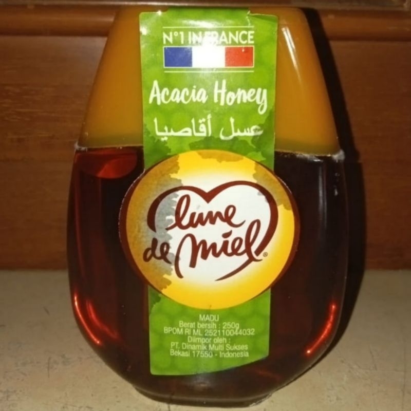 LUNE de MIEL ACACIA HONEY PURE BEE HONEY 250 G MADU ALAMI