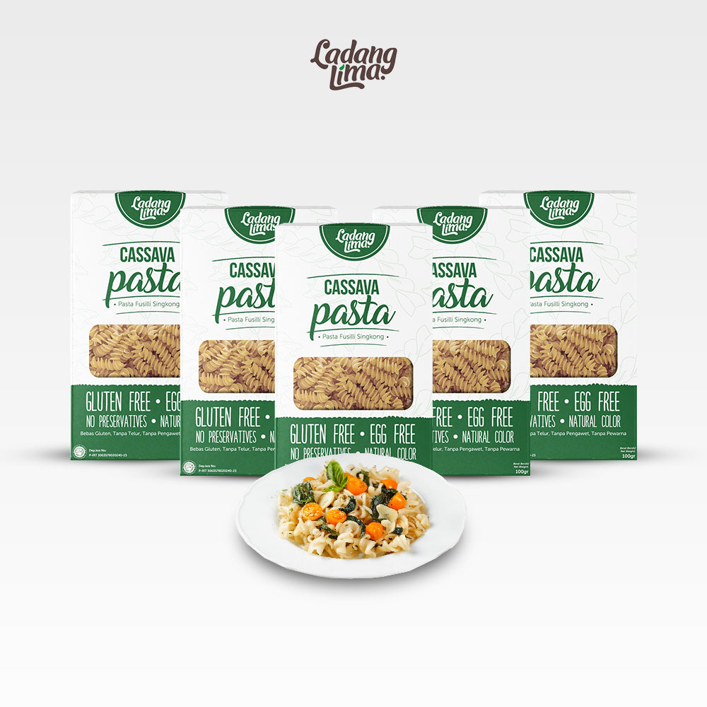 

5 pcs - Pasta Fusilli 100g Gluten Free Ladang Lima