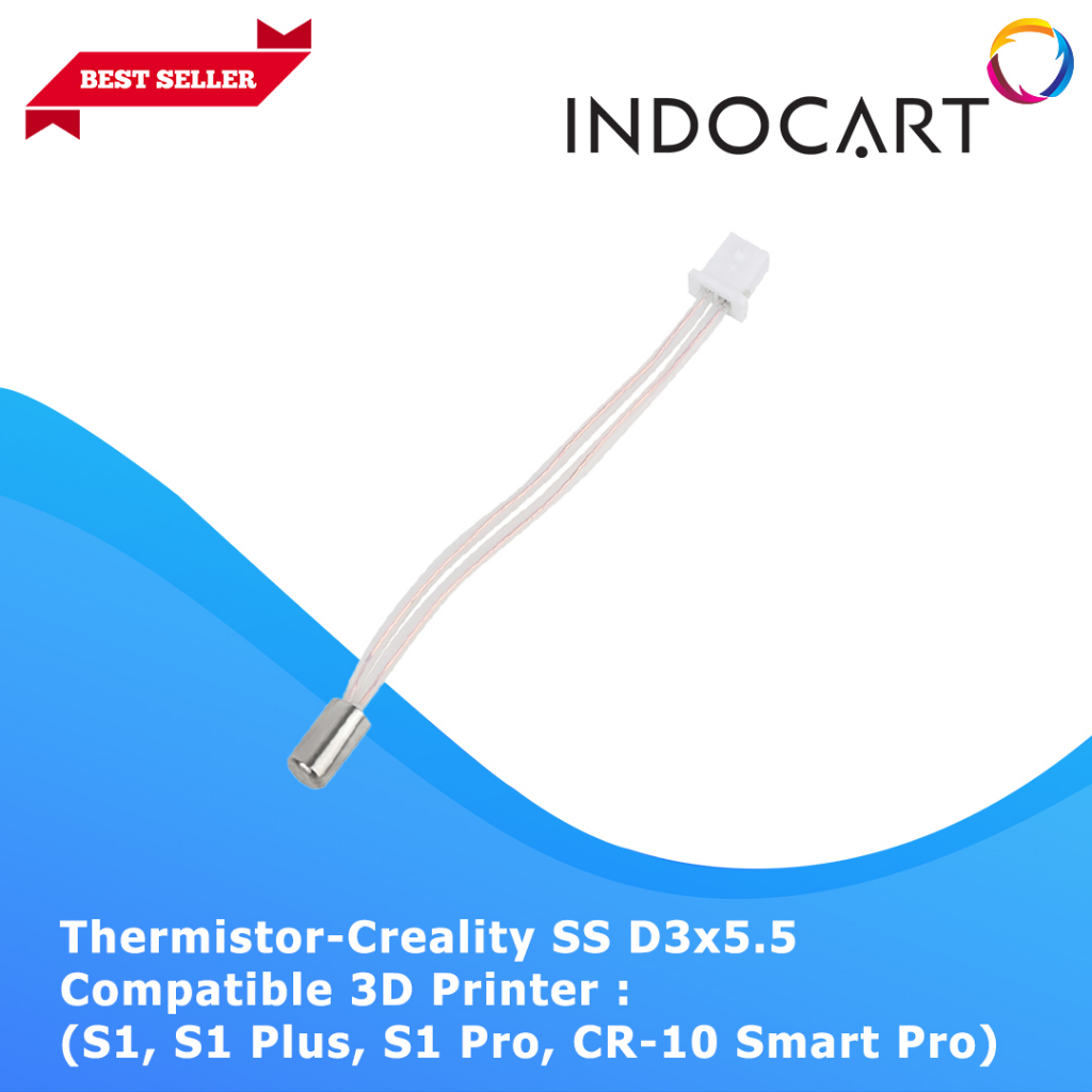 INDOCART 3D Printer Parts Creality Thermistor NTC-100k-3950K-SS D3x5.5