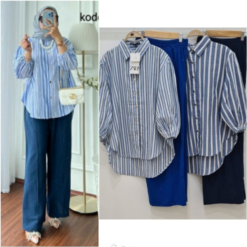 stelan  denim bordir import prenium