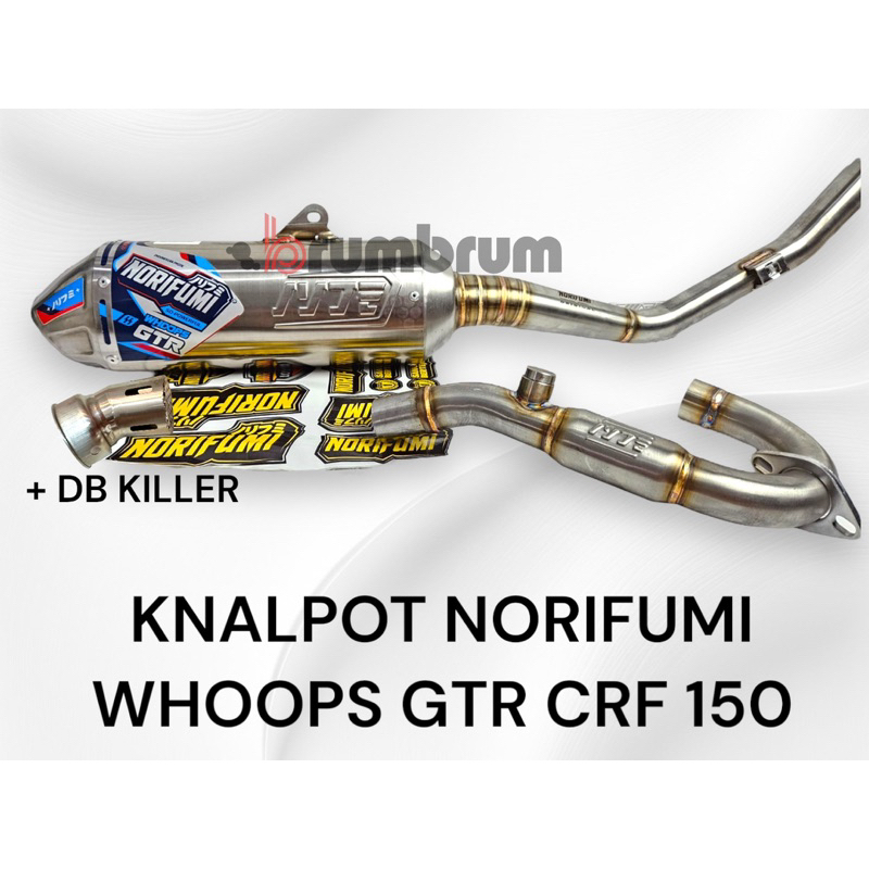 KNALPOT NORIFUMI WHOOPS GTR COMPETITION STANDARD HONDA CRF 150