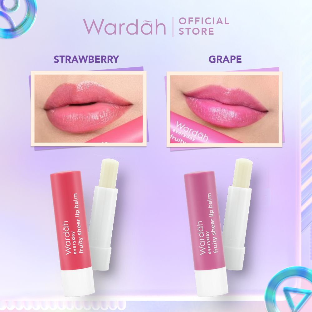 Wardah Everyday Fruity Sheer Lip Balm | Pelembab Bibir