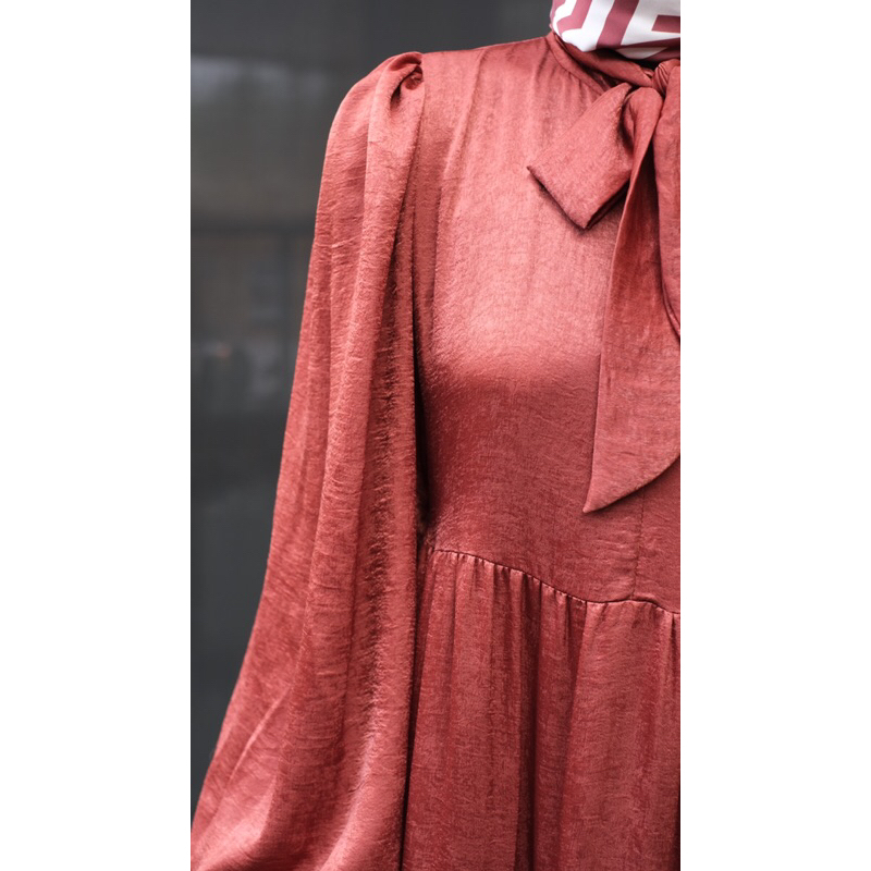 Marwah dress / dress wanita premium / dress muslimah mewah / dress busui mewah / dress polos premium / dress pesta muslimah / dress kondangan wanita