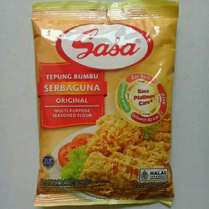 

~MOS~ Tepung Bumbu Sasa 70 gr. Tepung Sasa. Tepung Serbaguna. Tepung Ayam. Tepung Bakwan