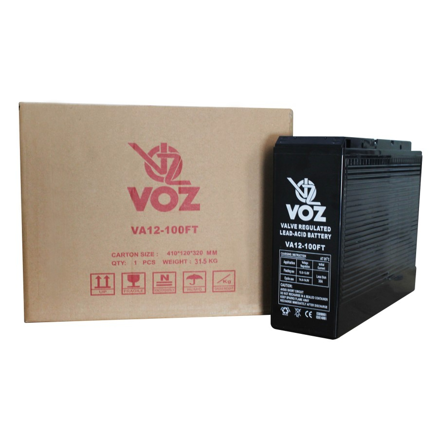 Voz Baterai VRLA 12V 100 Ah - Front Terminal | Baterai UPS