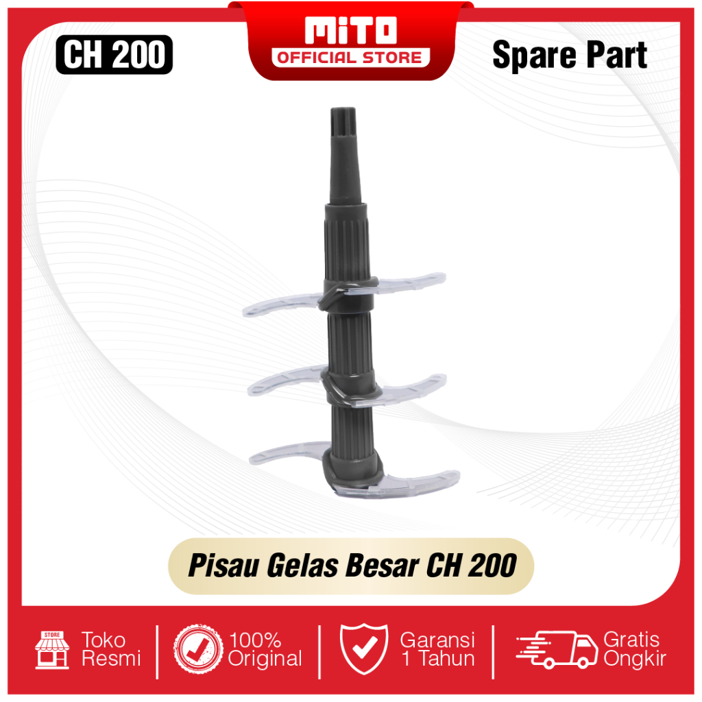 SPARE PART MITOCHIBA Food Chopper CH200 - Gelas - Tutup Gelas - Pisau - Whisker