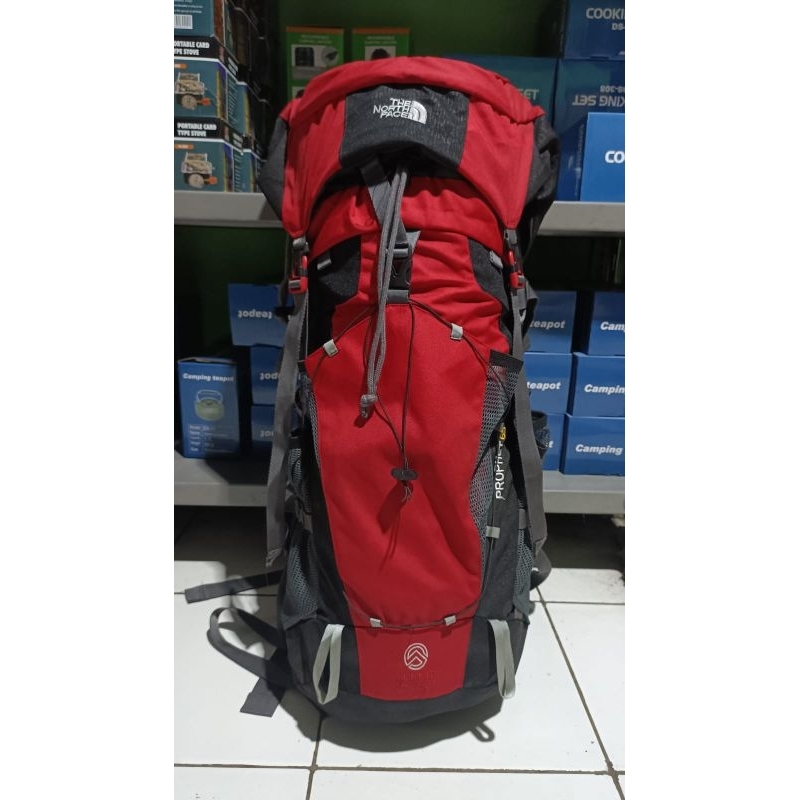 carrier TNF prophet 65L up tas ransel tnf prophet include rain cover