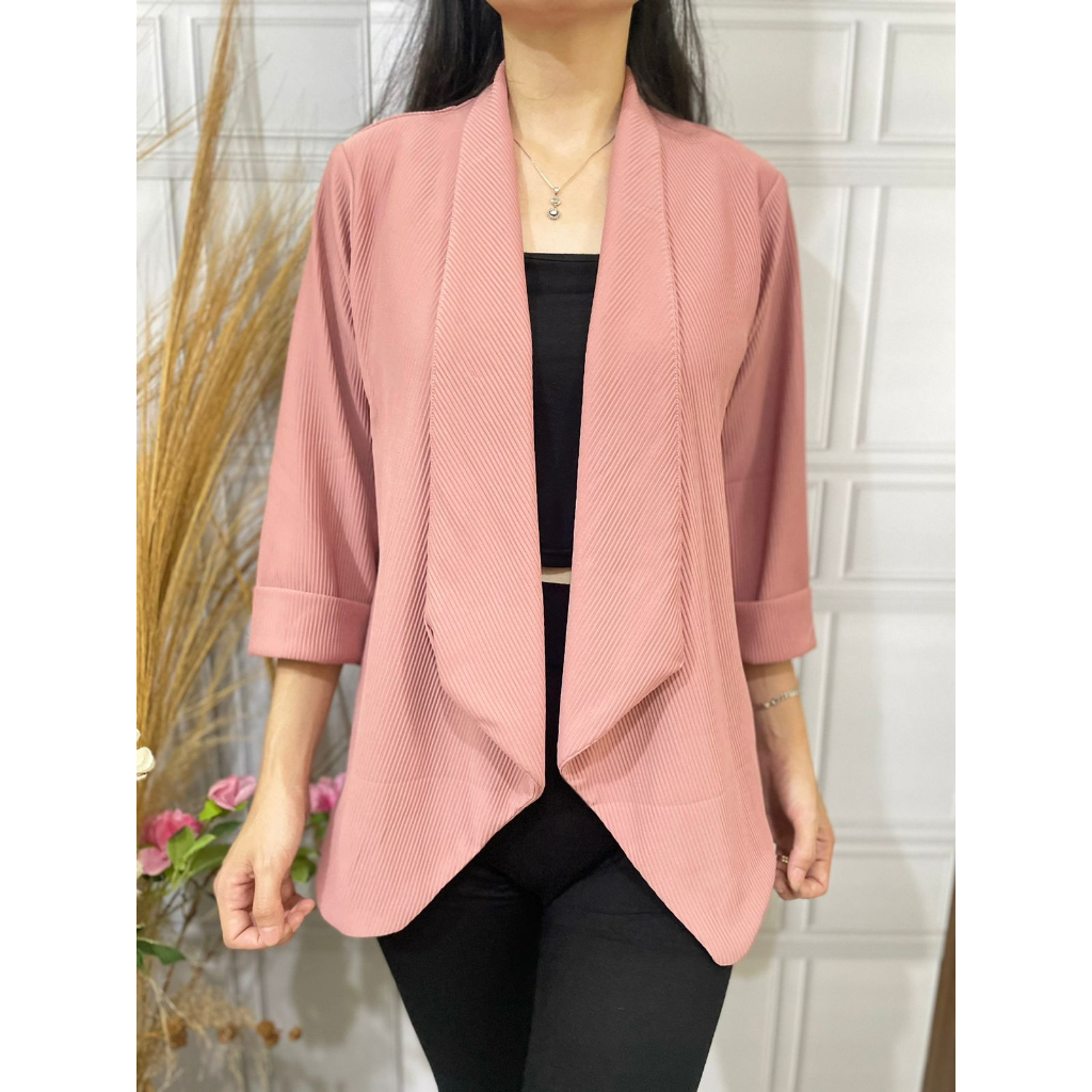 Basic id fashion Blazer Knitt codoray  premium tebal /Cardigan import premium