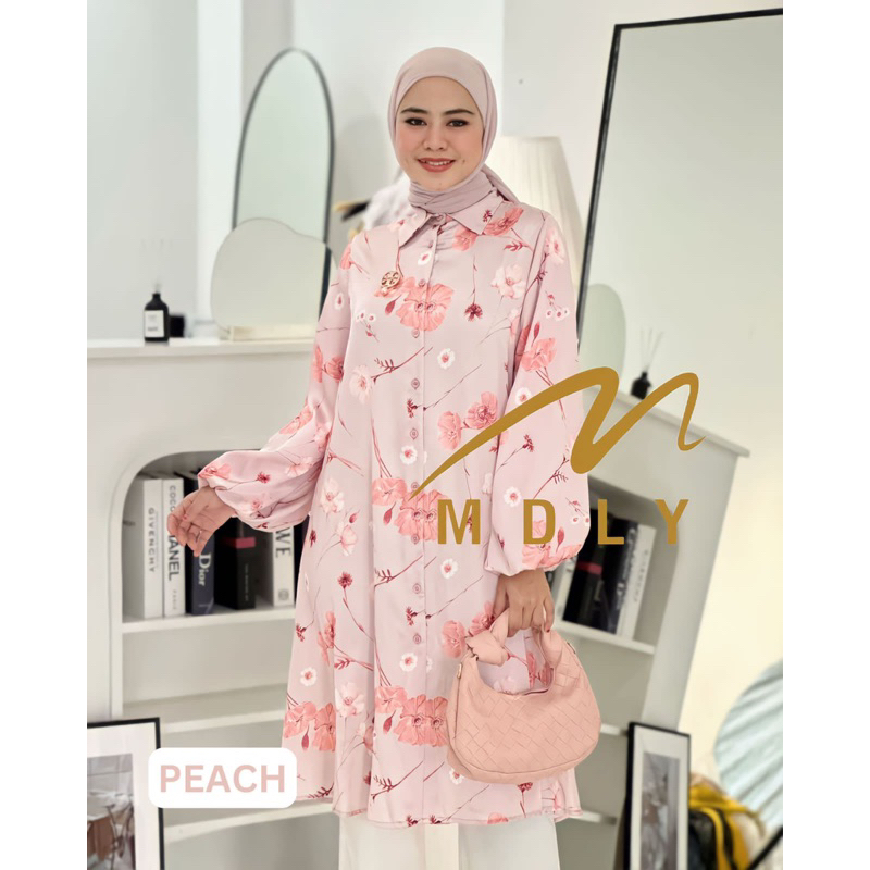 Baju Atasan Wanita Gemma Deera Long Tunik Reguler dan Jumbo by MDLY Original