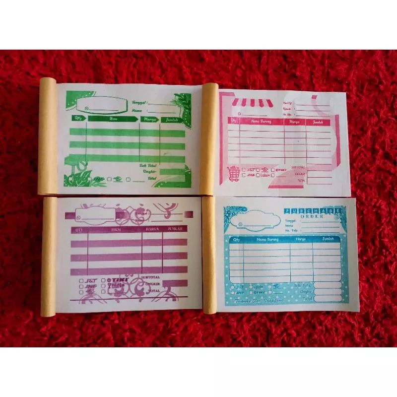 

NOTA OLSHOP ISI 50( varian kirim acak)
