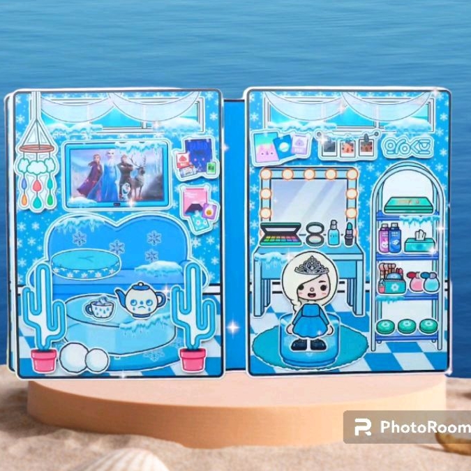 PaperHouse FROZEN TOKA BOKA ENID WEDNESDAY  Buku Mainan Merangkai Bongkar Pasang Anak - Chanira_Stor