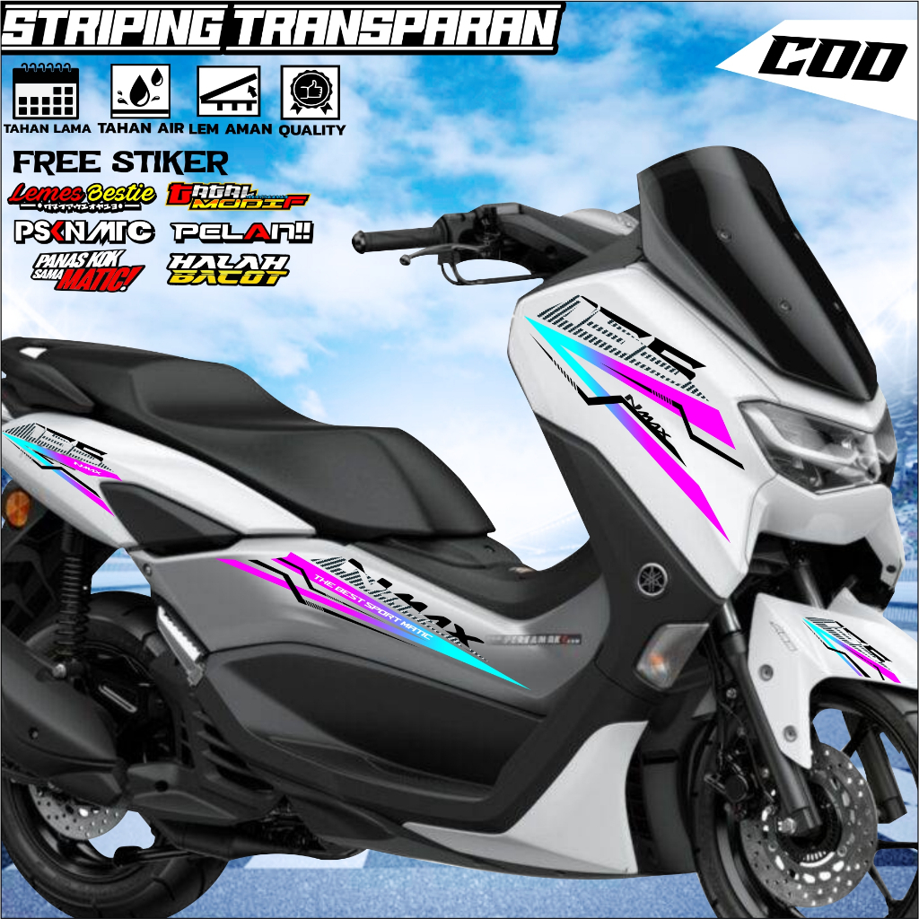 STRIPING NMAX NEW 155 STIKER N MAX NEW TRANSPARAN