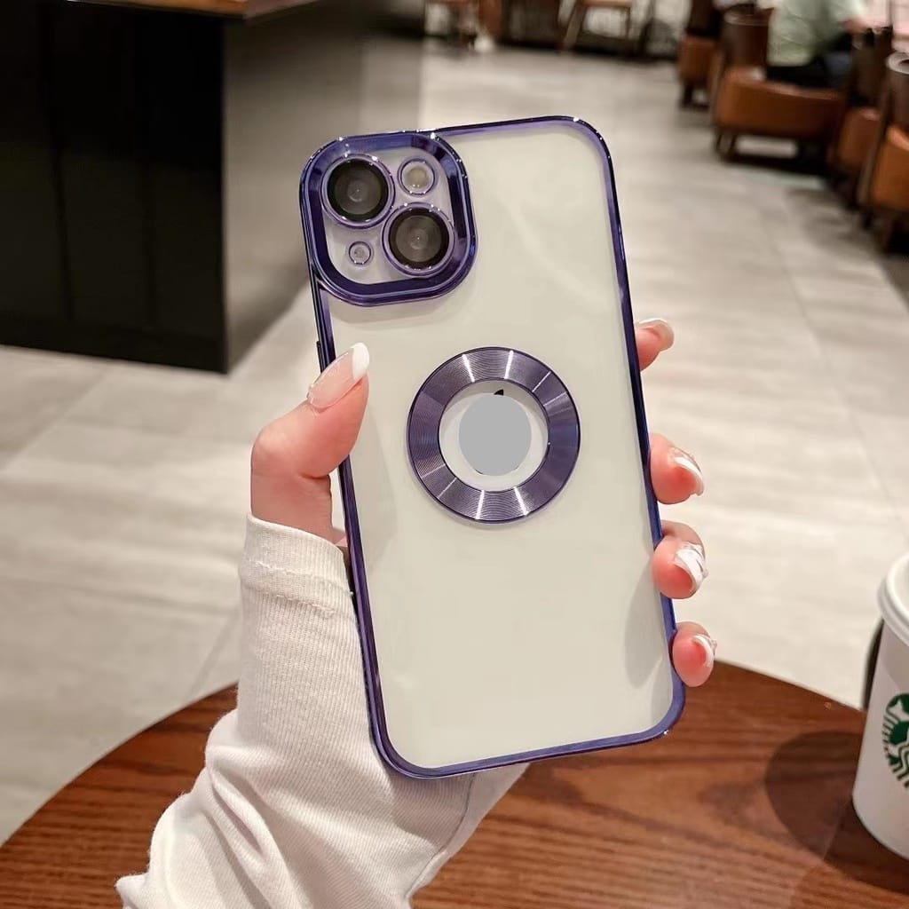 CASE CHROME TRANSPARAN LUBANG LOGO ULTRA PLATED NEW FOR IPHONE 6 6S 7 8 6+ 6S+ 7+ 8+ X XS XS MAX 11PRO 11PROMAX 12 12 PROMAX 13PRO 14 14PRO 14PLUS 14PROMAX KINGACC