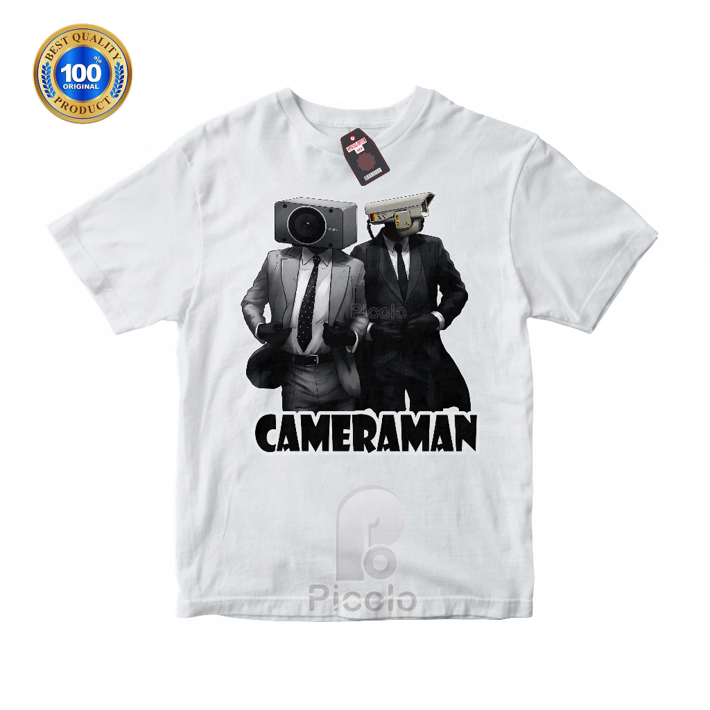 (FREE NAMA) BAJU KAOS ATASAN ANAK MOTIF KARTUN SKIBIDI TOILET SKIBIDI CAMERAMAN UNISEX Bahan COTTUN