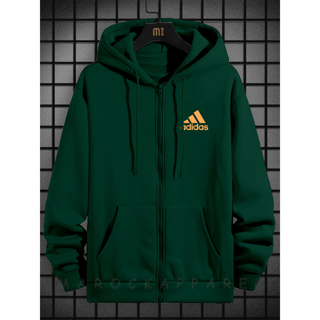 Sweater Hoodie Zipper Pria Dewasa - Sweater Hoodie Distro Adidas