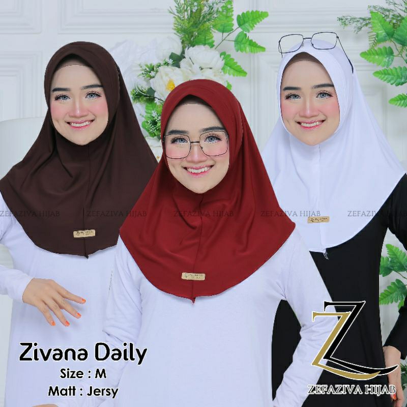 Hijab instan bergo sport jersey ukuran M L
