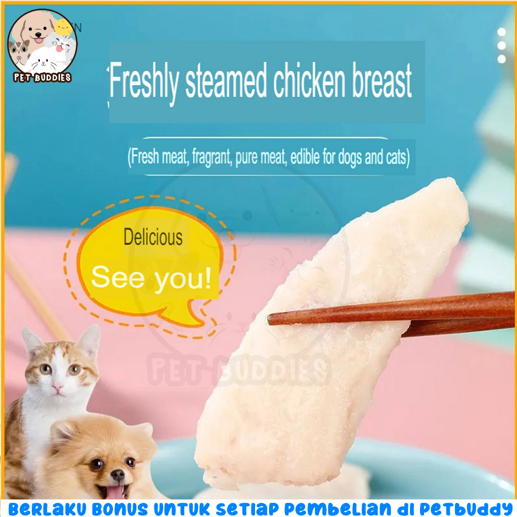 Masti Chicken Breast Snack Kucing/Anjing Alami Dada Ayam