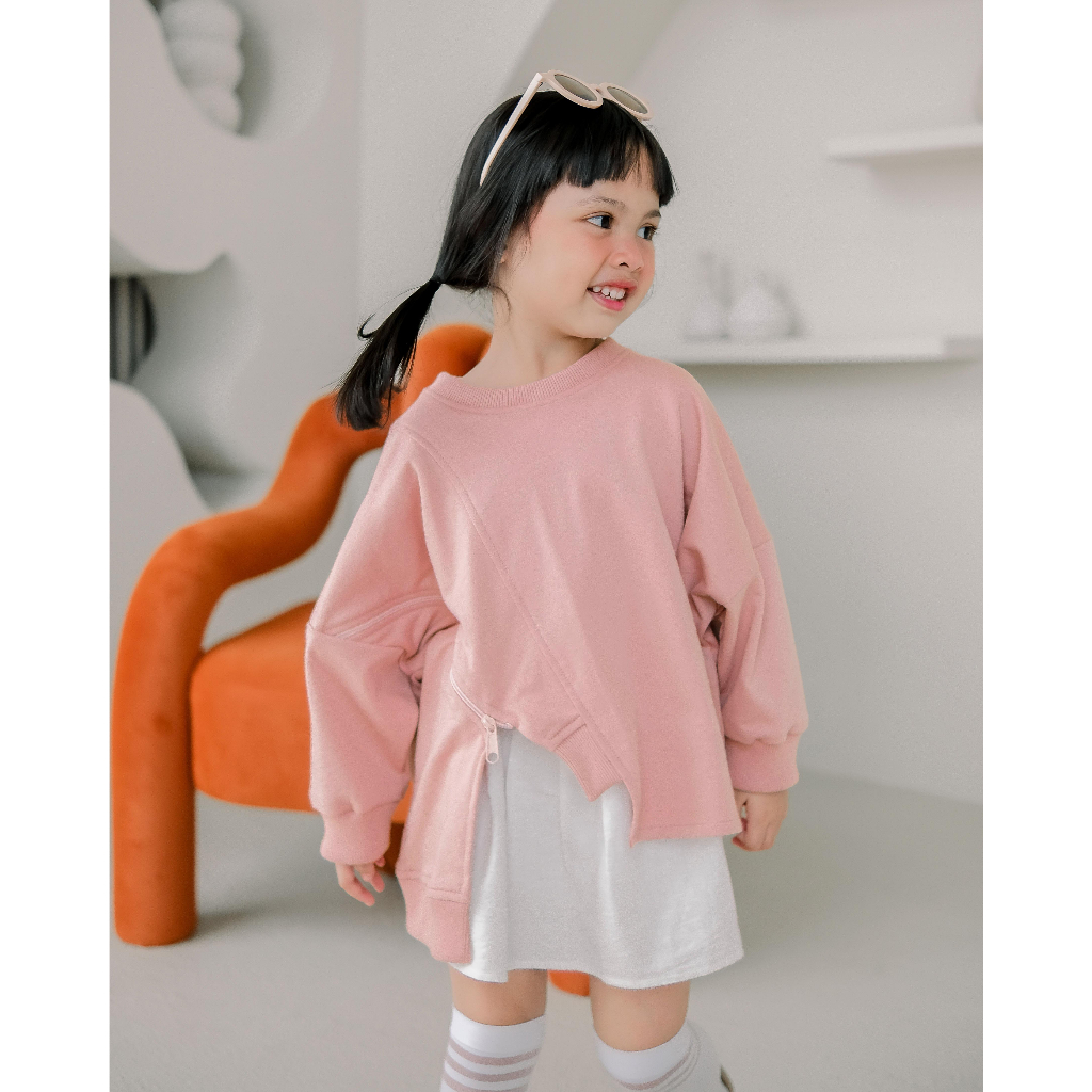 NECTOR SWEATER | Sweater Anak Perempuan | Sweater Anak Oversize | Atasan Anak Perempuan | Sweater Baby Terry Anak