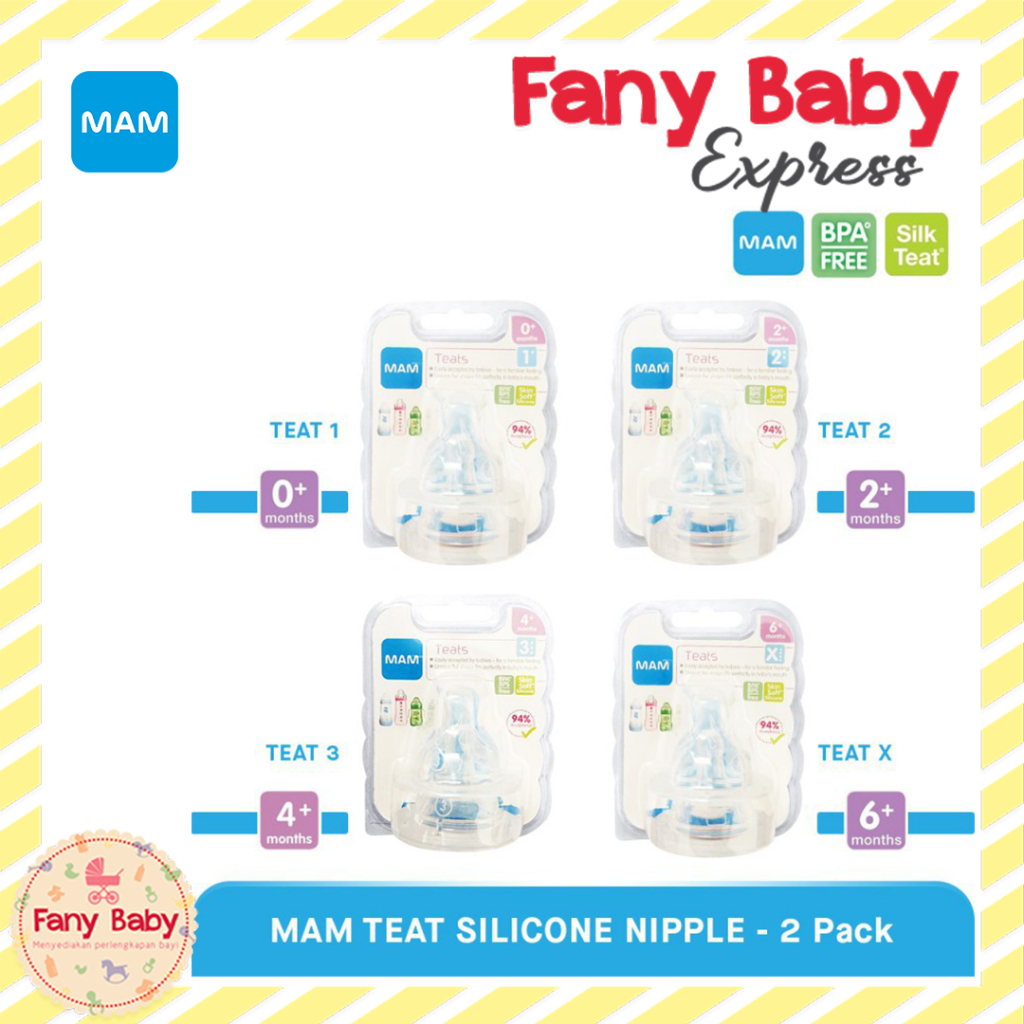 MAM TEAT ISI 2 - DOT UNTUK BOTOL MAM