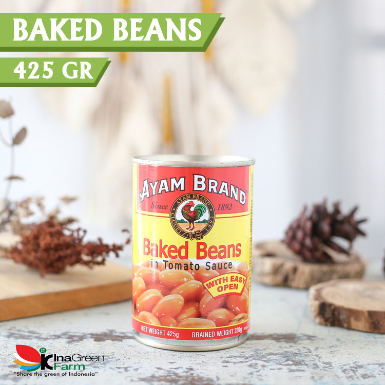 

Inagreen Farm Bandung Ayam Brand Kacang Panggang Kaleng Light Saus Tomat 425gr