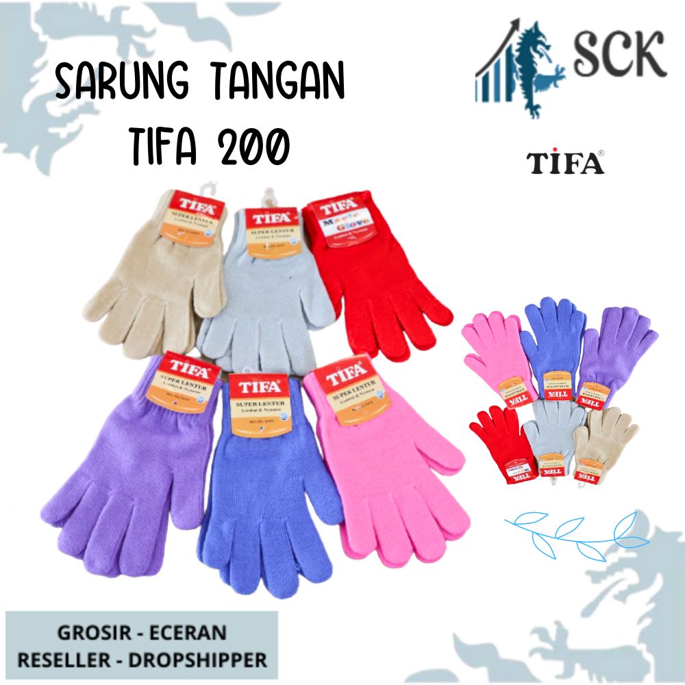 Sarung Tangan TIFA 200 WARNA / Kaos Tangan Dewasa Warna Warni Cerah Gelap POLOS BAHAN SPANDEX Perempuan Perlengkapan Otomotif - sckmenwear GROSIR