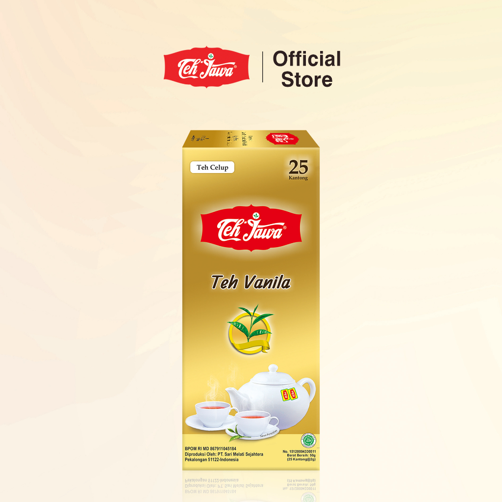 Teh Jawa Vanila Tea Celup isi 25 per Pack (isi 5 Pcs)