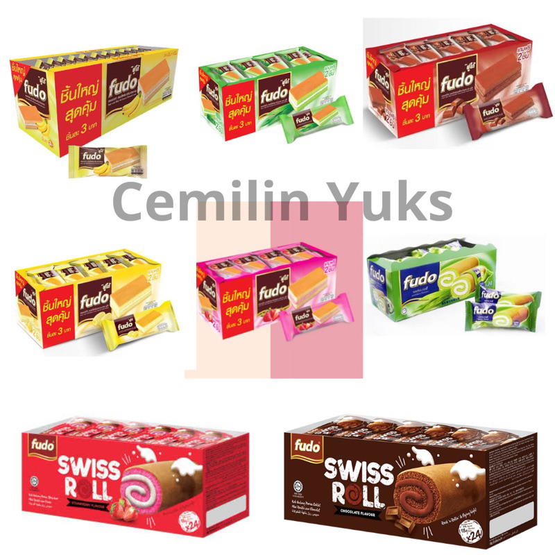 

Fudo Layer Cake With Cream Flavour Isi 24 Fudo Swiss Roll With Cream