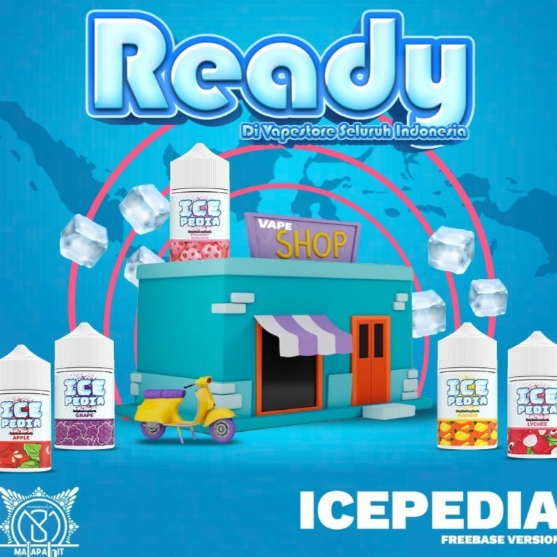 Liquid Icepedia Apple Freebase 60ML by Majapahit Brewery