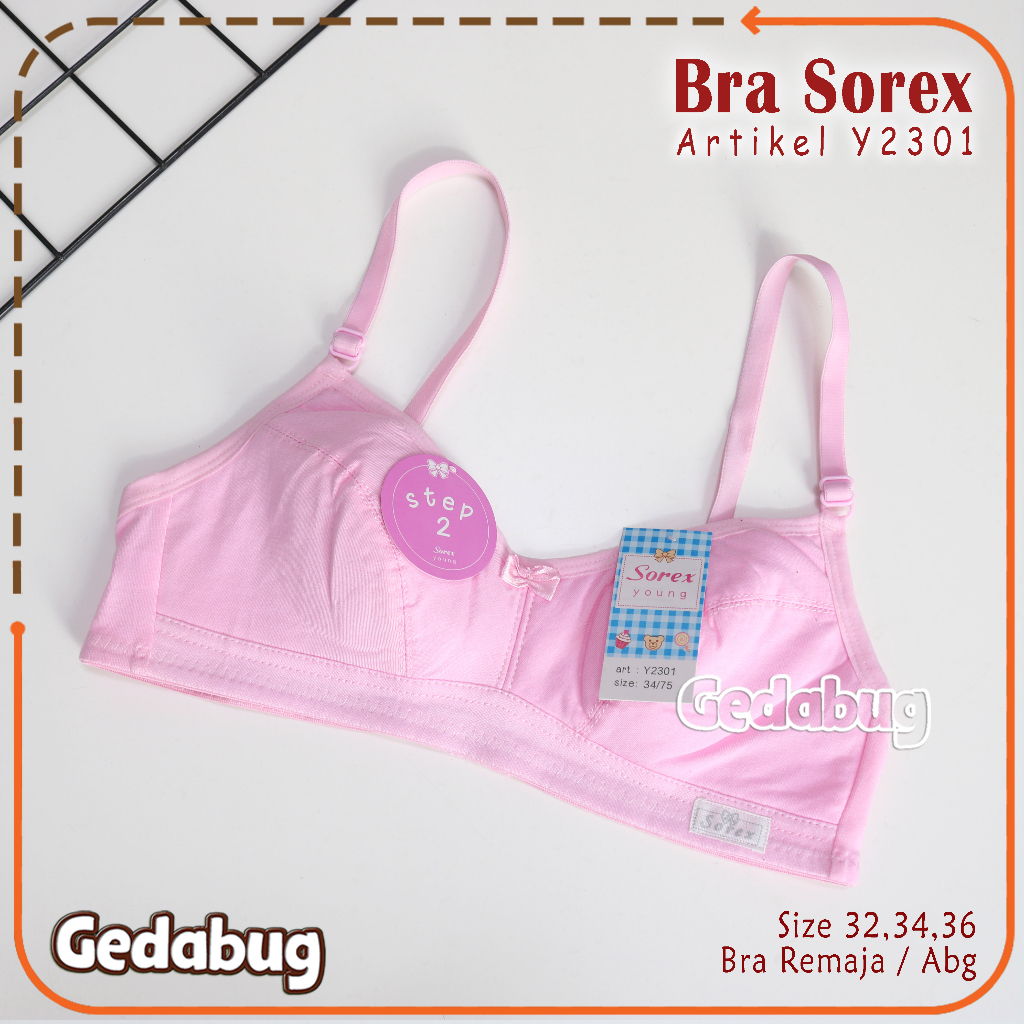 Bra Sorex Young Y2301 | Bra Remaja Sorex Y 2301 Tanpa Busa Kancing 2 | Gedabug