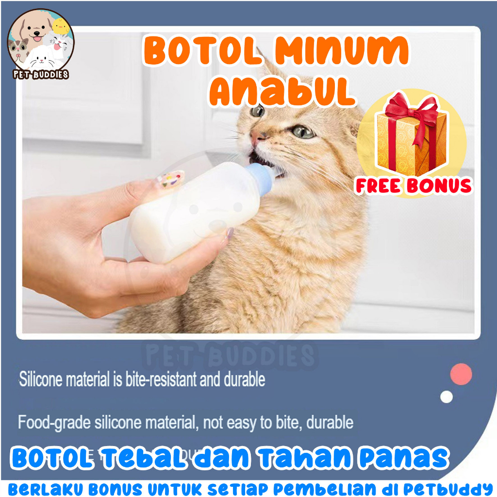 Botol Minum Kucing Besar 100mL Feeding Bottle Susu Anjing/Kucing