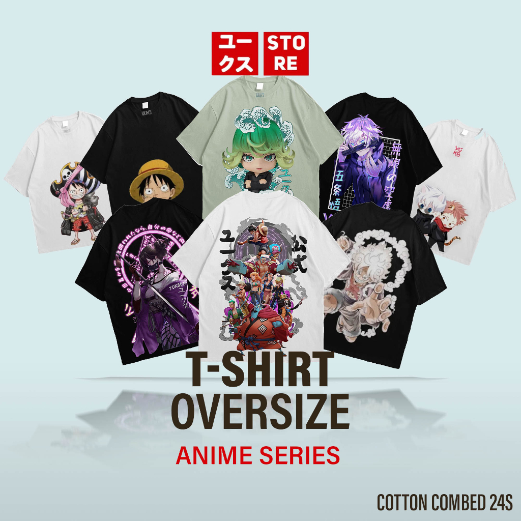 ANIME SERIES KAOS REGULER YUKS PRIA WANITA COTTON COMBED 24S TEBAL TSHIRT BAJU DISTRO ORIGINAL TANGAN PENDEK