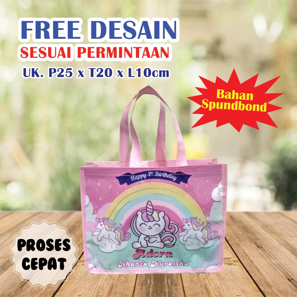 TAS SOUVENIR ULANG TAHUN ANAK / HAMPERS ULANG TAHUN