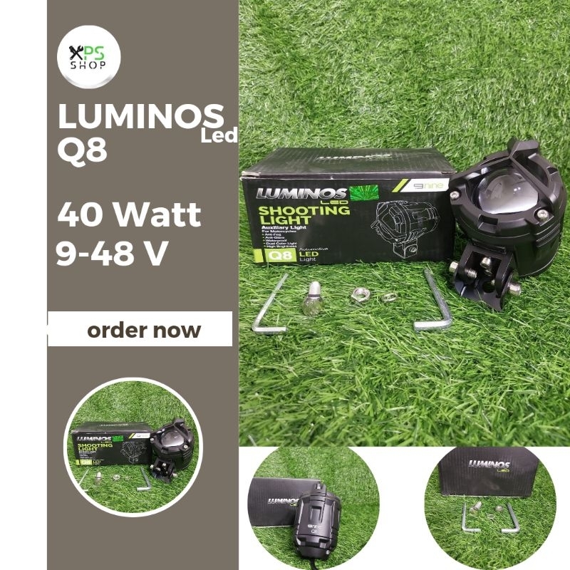 LAMPU LED TEMBAK SOROT LASER 2 WARNA ORIGINAL LUMINOS Q8
