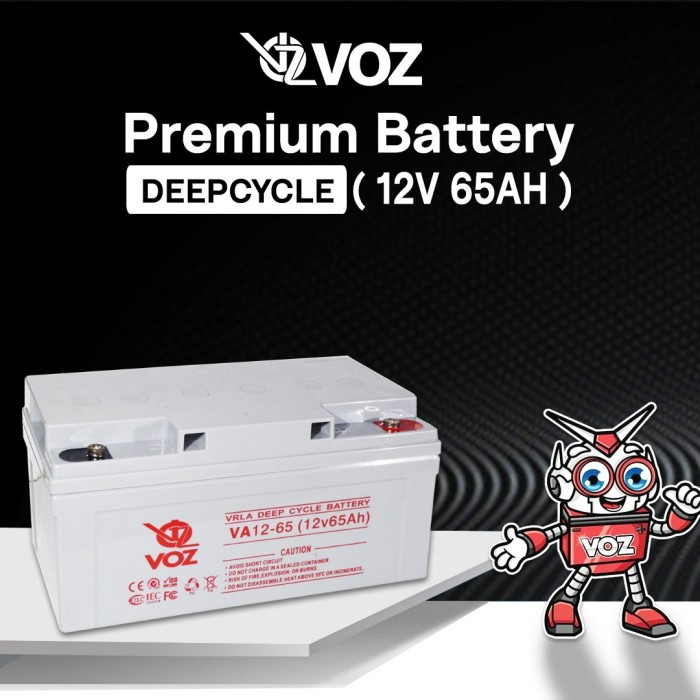 Voz Baterai Deep Cycle 12V 65 Ah| Baterai Solar Panel