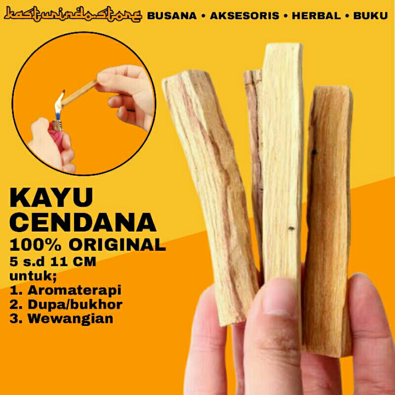 Kayu Cendana NTT Original Buhur Dupa Kasturindo Oud Bukhur Sandalwood Stick