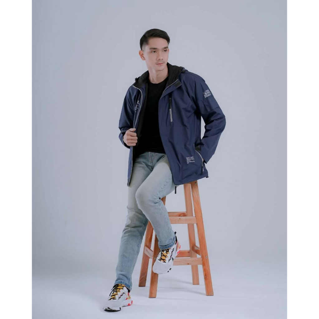 JAKET CAGOULE NASA NAVY- JAKET OUTDOOR NASA - JAKET PARKA SIMPLE NASA - JAKET GUNUNG BOJIEL ORIGINAL