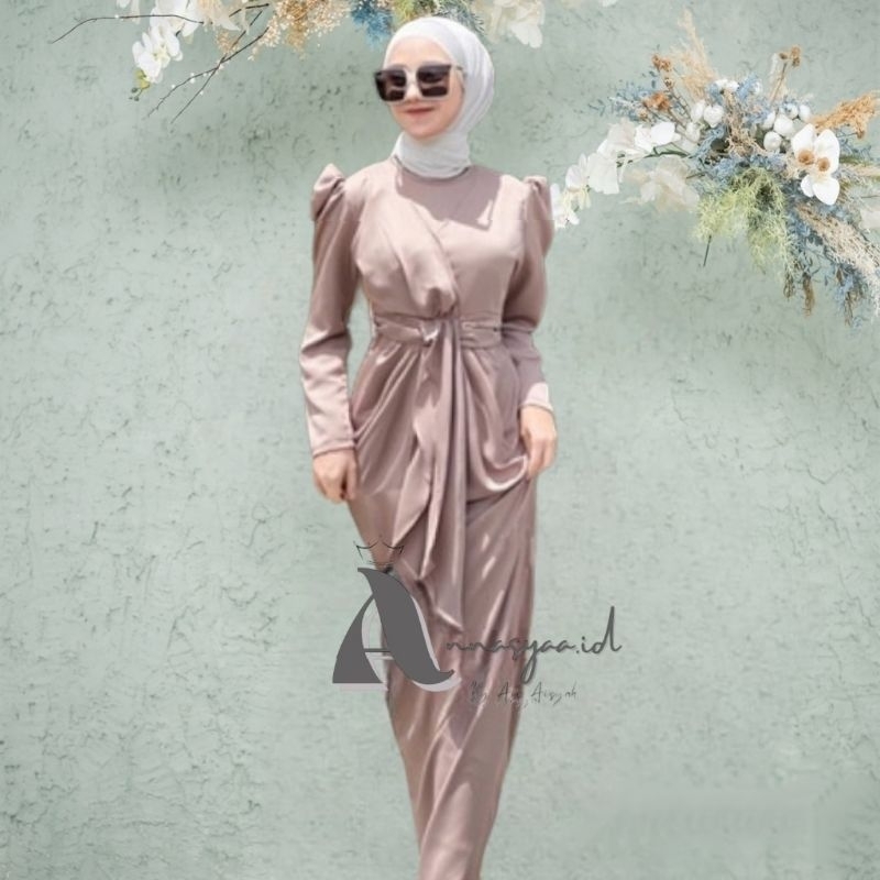 Annasyaa.id Dress Naura Dress Couple Ibu Anak Dress Wisuda Dress Lebaran Dress kondangan Dress Pesta