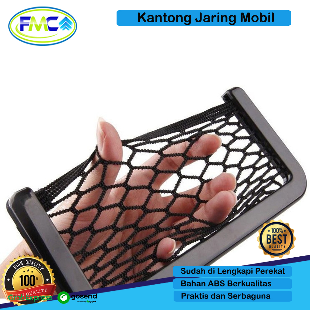 Kantong Jaring Mobil Car Storage Net Penyimpanan Barang Handbag Storage Kabinet Organizer Mobil Tempel