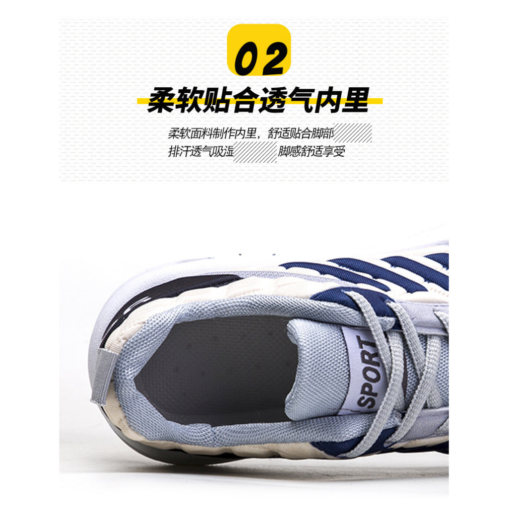 PASTI DISKON Sepatu sneakers pria import sepatu sporty sepatu kasual sepatu olahraga premium gaxing-go Premium quality putih navy