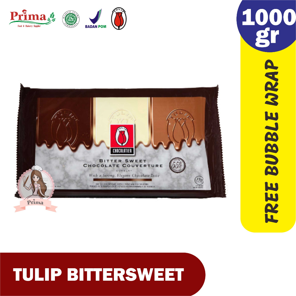 

Cokelat compound - Tulip bittersweet 1kg