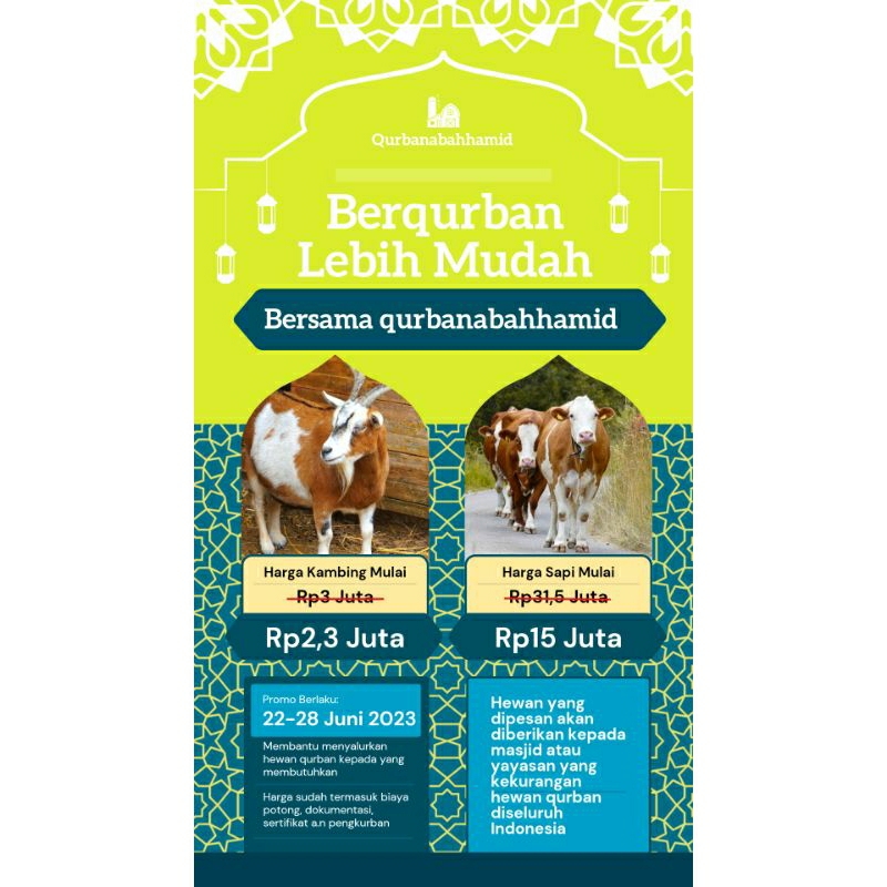 

Sebar Qurban melalui qurbanabahhamid