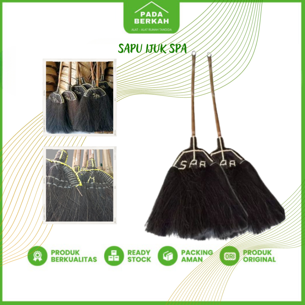 Sapu Ijuk Super Sapu Ijuk SPA Sapu Lantai Ijuk sapu Gagang Rotan