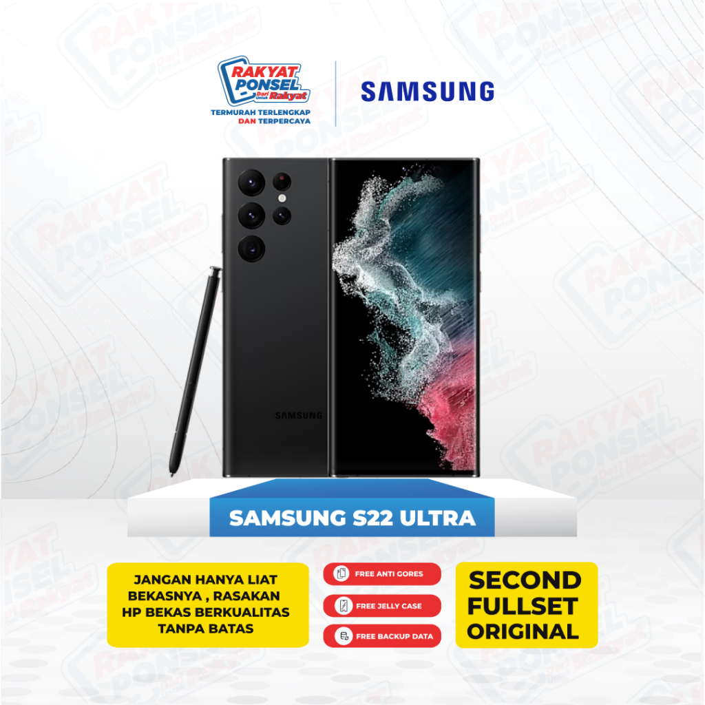 Samsung Galaxy S22 Ultra Ram 12Gb Second Fullset Ori