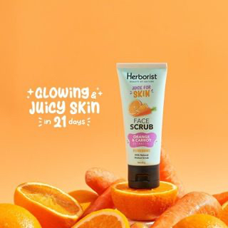 ✿ELYSABETHME✿  Herborist face scrub menghaluskan kulit peeling wajah peel gel angkat sel kulit mati JUICE