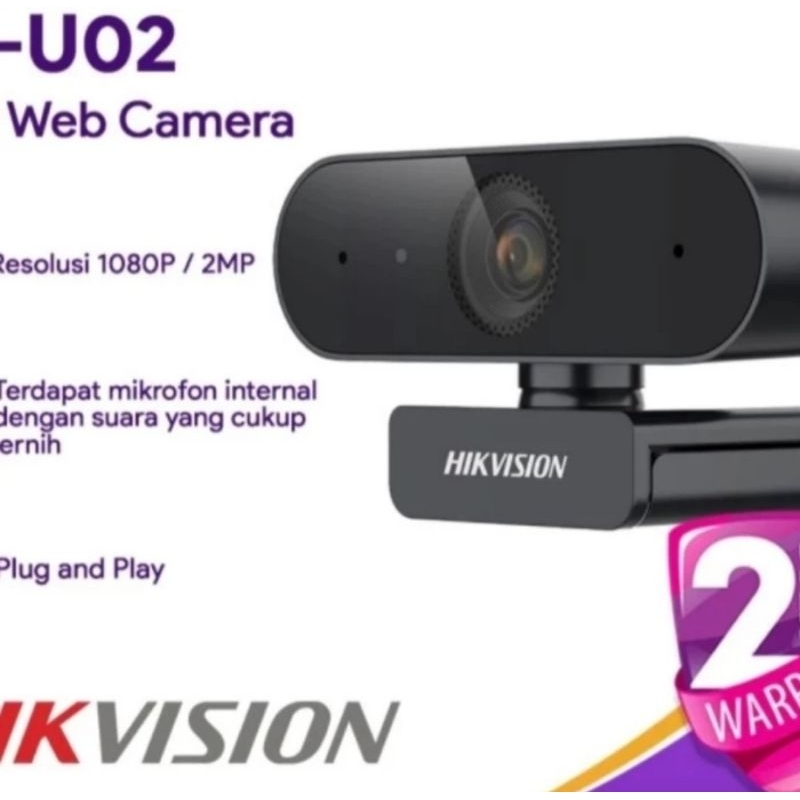 Webcam Hikvision DS-U02 2MP Kamera 1080P WEB Camera MIC Garansi Resmi